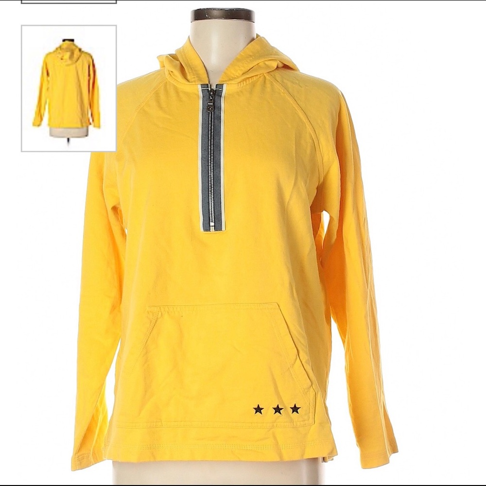 ❄️Norton Studio XL yellow hoodie w/ zipper closure